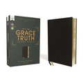 Nasb, the Grace and Truth Study Bible (Trustworthy and Practical Insights), Bonded Leather, Black, Red Letter, 1995 Text, Comfort Print