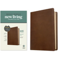 NLT Personal Size Giant Print Bible, Filament Enabled Edition (Red Letter, Leatherlike, Rustic Brown)