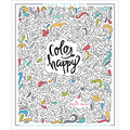 Color Happy: An Adult Coloring Book of Removable Wall Art Prints