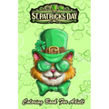 St Patricks Day Coloring Book For Adult: Kitty Cat Leprechaun - An Adult Coloring Books St Patrick for Kids, Adults with Beautiful Irish Shamrock, Lep