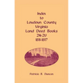 Index to Loudoun County, Virginia Land Deed Books, 2n-2u, 1811-1817