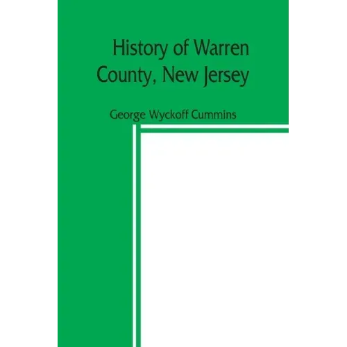 History of Warren County, New Jersey
