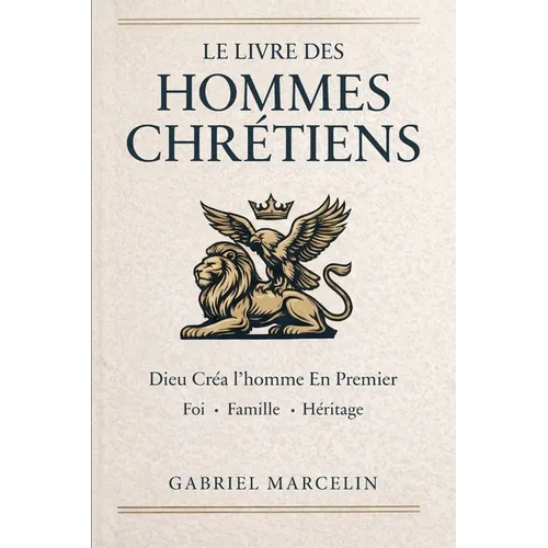 Le Livre des Hommes Chrétiens: Dieu créa l'homme en premier: les lois des hommes, l'éveil de la foi, de la famille et de l'héritage.