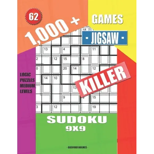 1,000 + Games jigsaw killer sudoku 9x9: Logic puzzles medium levels