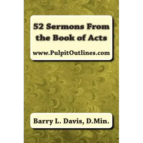 52 Sermons From the Book of Acts