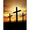 The Cross Christian Inspirational Notebook: 100 Pages 8.5" X 11" Wide Ruled Line Paper