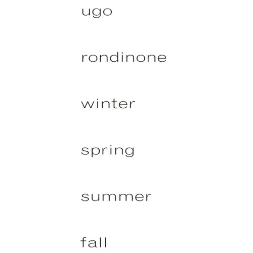 Ugo Rondinone: Winter, Spring, Summer, Fall
