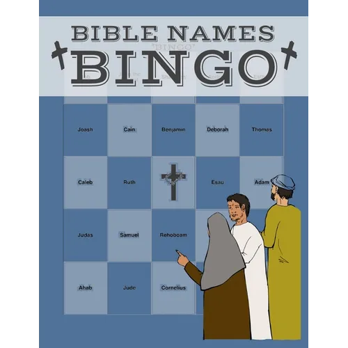 Bible Names Bingo Game Book: Youth Group Sunday School Church Group Christian Party Game