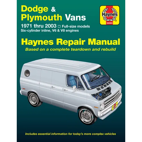 Dodge Tradesman, Sportsman & Plymouth Voyager Full-Size Vans 1971-03