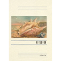 Vintage Lined Notebook Conch Shell Greetings from Cambria