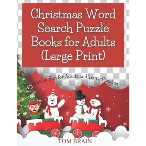 Christmas Word Search Puzzle Books for Adults (Large Print): Holiday Fun for Adults and Teens Puzzlers