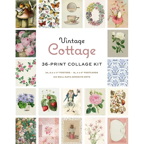 Vintage Cottage Wall Collage Kit
