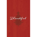 Thankful: A Red Hardcover Decorative Book for Decoration with Spine Text to Stack on Bookshelves, Decorate Coffee Tables, Christmas Decor, Holiday Dec
