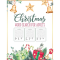 Christmas Word Search For Adults: Puzzle Book Holiday Fun For Adults and Kids Activities Crafts Games