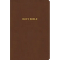 KJV Large Print Thinline Bible, Value Edition, Brown Leathertouch: Holy Bible
