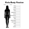 Keto Body Tracker: Weekly body measurement pages to help track your progress.