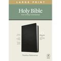NLT Large Print Thinline Reference Bible, Filament Enabled Edition (Red Letter, Leatherlike, Black)