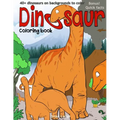 Dinosaur coloring book: 40+dinosaurs on backgrounds to color