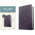 KJV Thinline Reference Bible, Filament Enabled (Leatherlike, Floral Frame Purple, Red Letter)