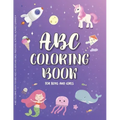 ABC Coloring Book for Kids Ages 4-8, Boys and Girls. Preschool activities, alphabet learning