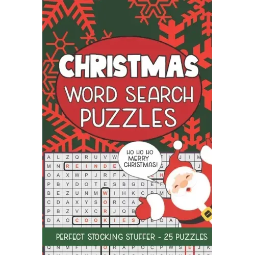 Christmas Word Search Puzzles: Seek and Find Word Circle Puzzle Book Holiday Seasonal Activity Book for Kids and Adults