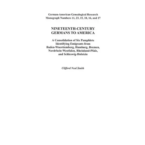 Nineteenth-Century Germans to America