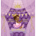 It's a Princess: Baby Shower Guest Book with African American Royal Black Girl Purple Theme, Wishes and Advice for Baby, Personalized with Guest Sign