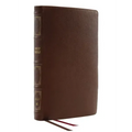 Nkjv, Deluxe Thinline Reference Bible, Genuine Leather, Brown, Red Letter, Comfort Print: Holy Bible, New King James Version