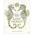 Lost Ocean Artist's Edition: An Inky Adventure and Coloring Book for Adults: 24 Drawings to Color and Frame