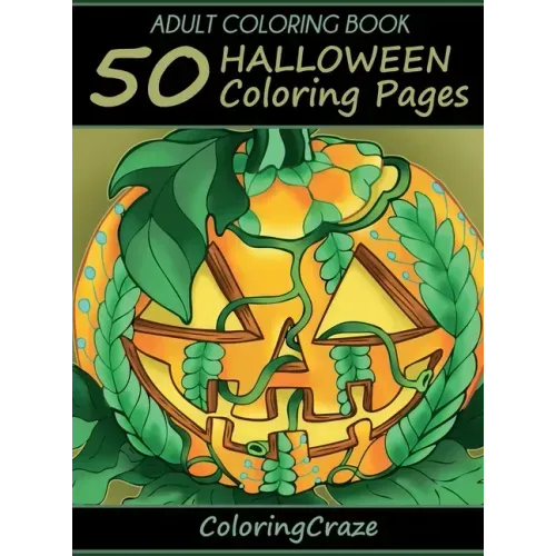 Adult Coloring Book: 50 Halloween Coloring Pages