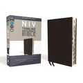 NIV, Thinline Reference Bible, Bonded Leather, Black, Red Letter Edition, Indexed, Comfort Print