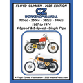 CZ 125cc - 250cc - 360cc - 380cc WORKSHOP MANUAL 1967-1974 SINGLE EXHAUST