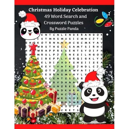 Christmas Holiday Celebration Word Search & Cross Word Puzzles By Puzzle Panda