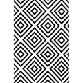 Hardcover Classic Notebook: 256 Lined Page Notebook, 7-x-10-inch, Black and White Geometric: 256 Lined Page Notebook, 7-x-10-inch, Black and White