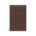 CSB Single-Column Compact Bible, Brown Leathertouch