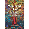 Who Said That?: The Spirited Practice of Active Imagination