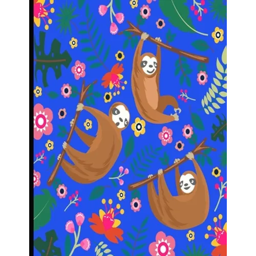 This Is My Super Cute Sloth Puzzle Book: Blue Cover Sloth Puzzle Book With 110 Pages. Tic Tac Toe, Hangman, 4 In A Row & Dots And Boxes Activities Boo