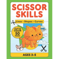 Scissor Skills Lines: Fun Scissor Skills Activity Pad, 50 Cutting Worksheets for Kids Ages 3-5