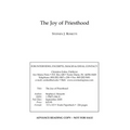 The Joy of Priesthood