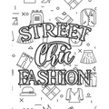 Street Chic Fashion: Fabulous Illustrations And Designs To Color For Girls, A Workbook Of Coloring Sheets And Sketch Pages