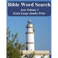 Bible Word Search Acts Volume 3: King James Version Extra Large Jumbo Print