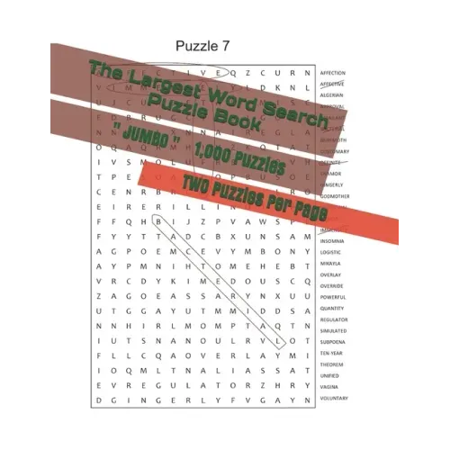 The Largest Word Search Puzzle Book: 1,000 Puzzles - JUMBO size LARGE print