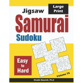 Jigsaw Samurai Sudoku: 500 Easy to Hard Jigsaw Sudoku Puzzles Overlapping into 100 Samurai Style