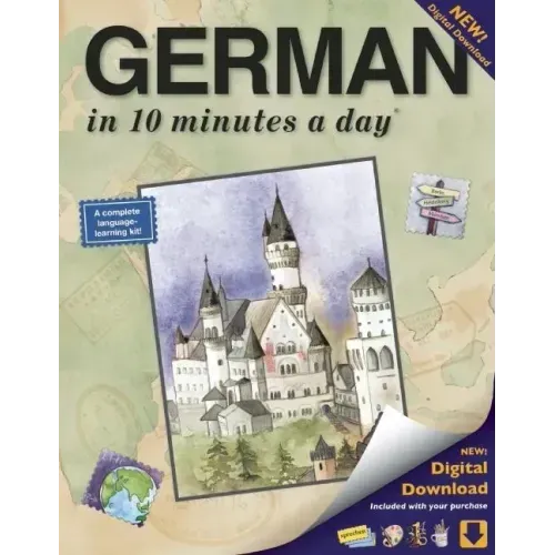 German in 10 Minutes a Day: Language Course for Beginning and Advanced Study. Includes Workbook, Flash Cards, Sticky Labels, Menu Guide, Software,