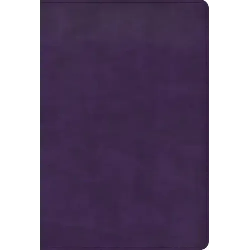KJV Large Print Thinline Bible, Plum Leathertouch