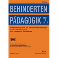Behindertenpädagogik - Vierteljahresschrift für Behindertenpädagogik und Integration Behinderter in Praxis, Forschung und Lehre