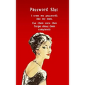 Password Slut: Internet security password with 312 sections for internet passwords for addresses and usernames, humorous cover A-Z index