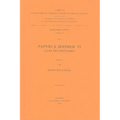 Papyrus Bodmer VI. Livre Des Proverbes: V.