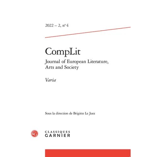 Complit. Journal of European Literature, Arts and Society 2022-2,4: Varia
