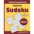 Samurai Sudoku Adult Puzzle Book: 500 Hard Sudoku Puzzles Overlapping into 100 Samurai Style